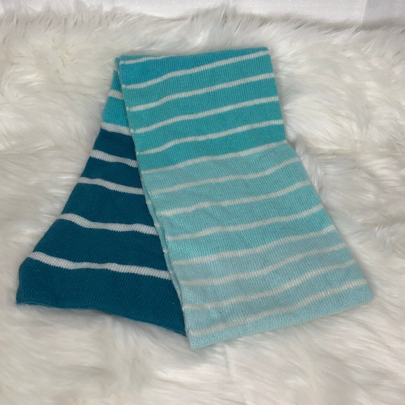 Merona Striped Teal Green Scarf - Picture 5 of 6